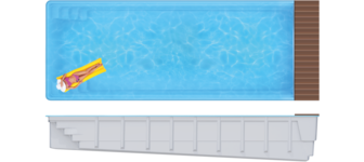 Композитный бассейн Ксабия Pool Cover FRANMER
